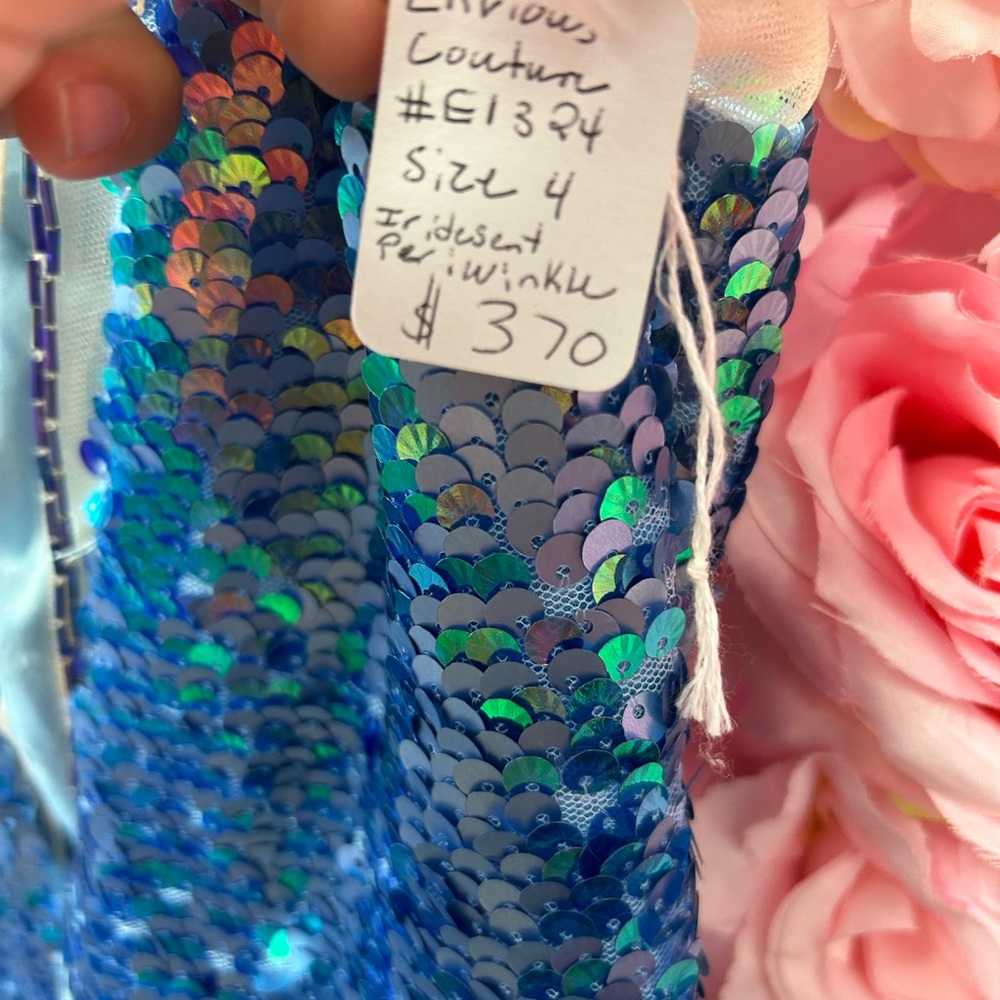 Envious Couture e1324 size 4 multicolor sequin short dress - Picture 5 of 5